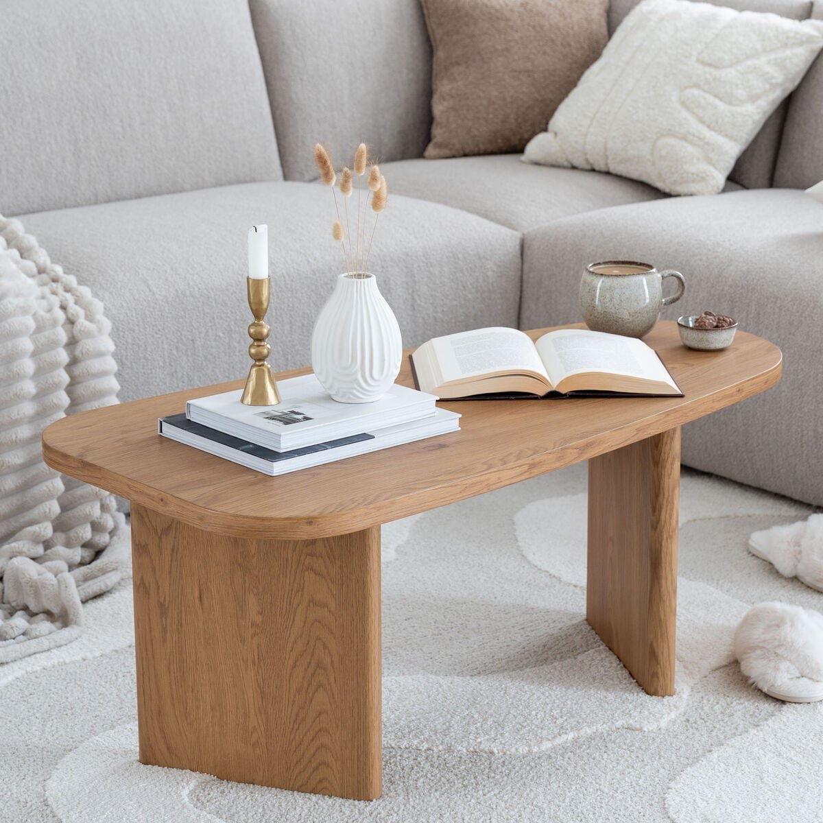 House Nordic Melo sohvapöytä 100x50x41 cm luonnonväri