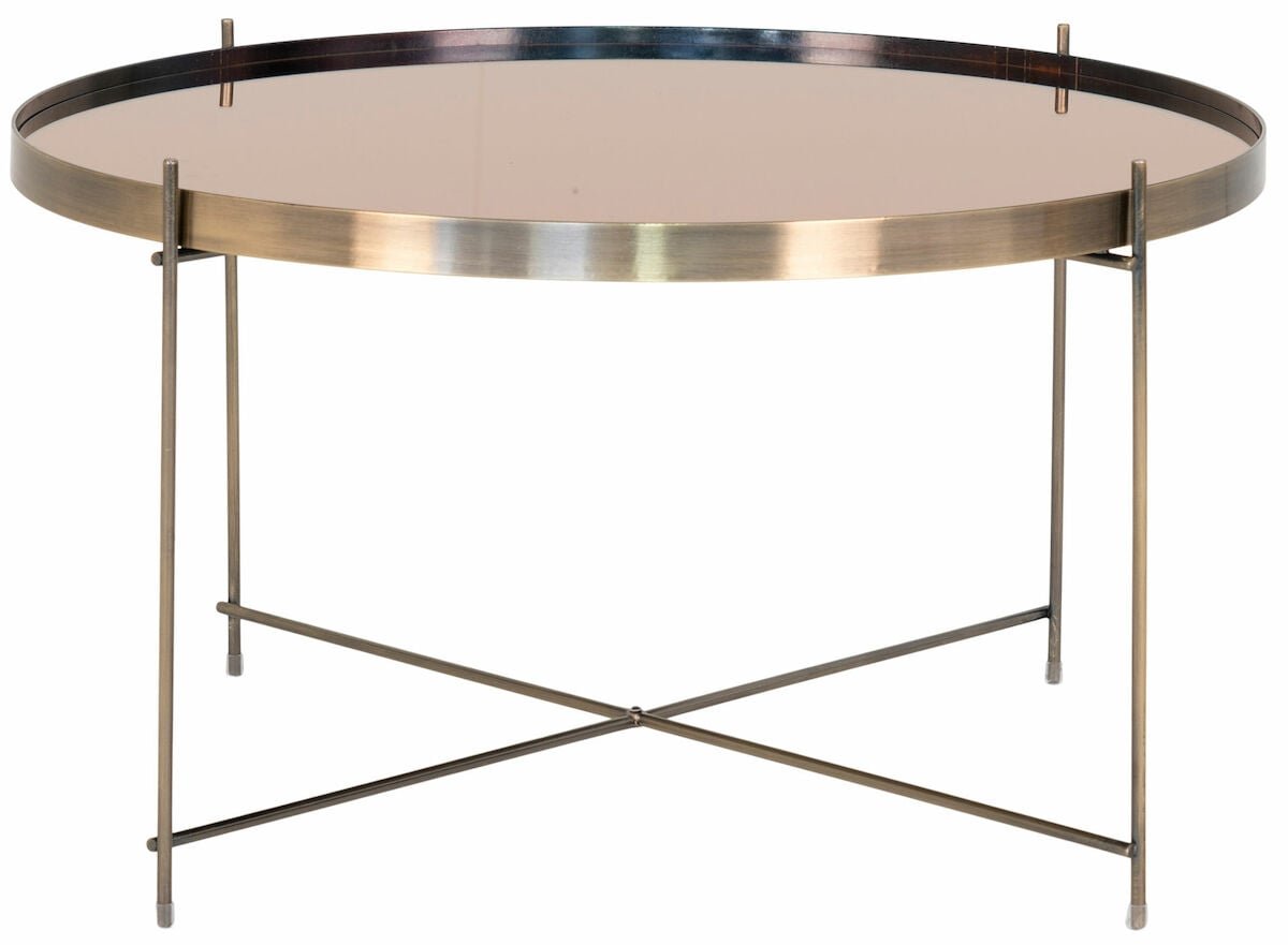 House Nordic Venezia sohvapöytä Ø70 cm messinki