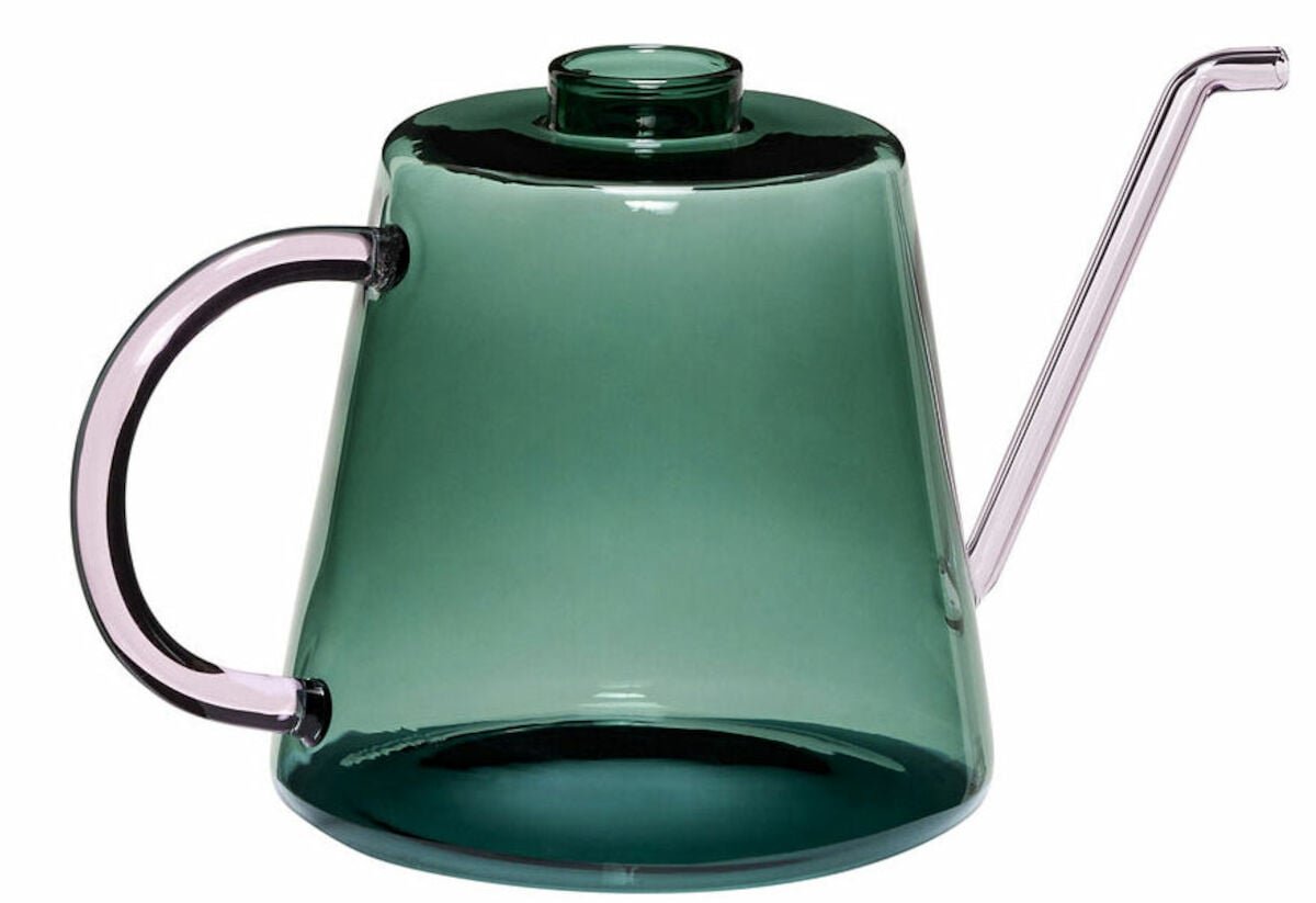 Hübsch Flora kastelukannu 1 l tummanvihreä/pinkki