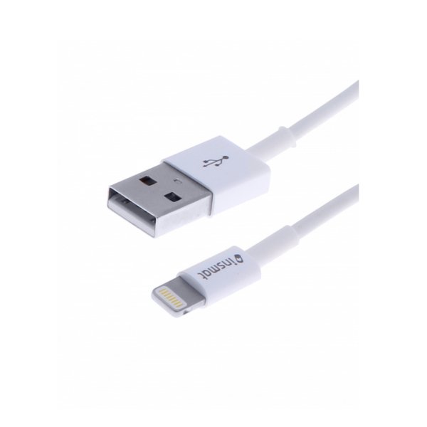 USB-johto Insmat, USB-A - Lightning (Apple), 200 cm
