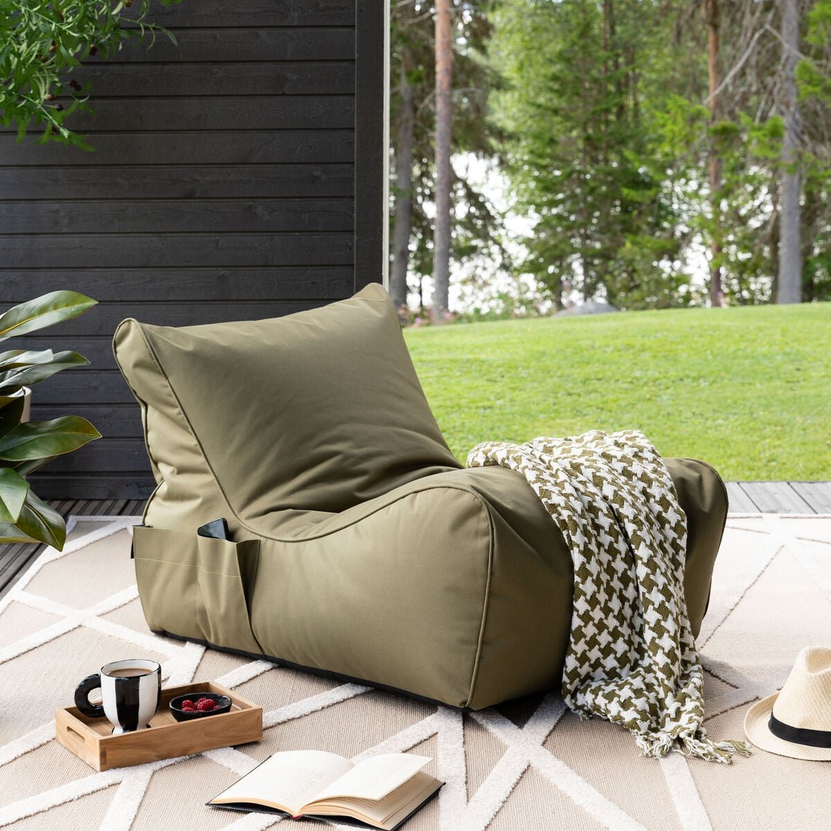 Jade säkkituoli oliivi