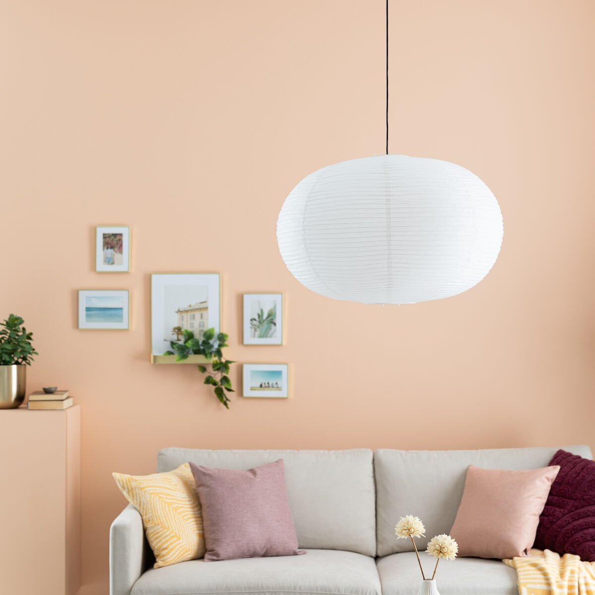 Joko riisipaperi lampunvarjostin Ø70 cm valkoinen