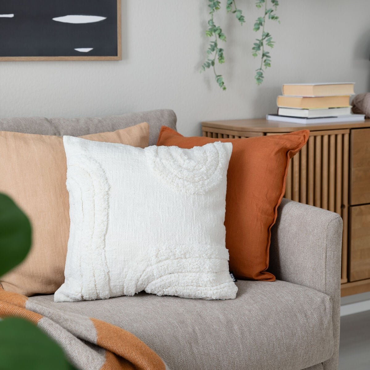 Kaari tyynynpäällinen 45x45 cm valkoinen