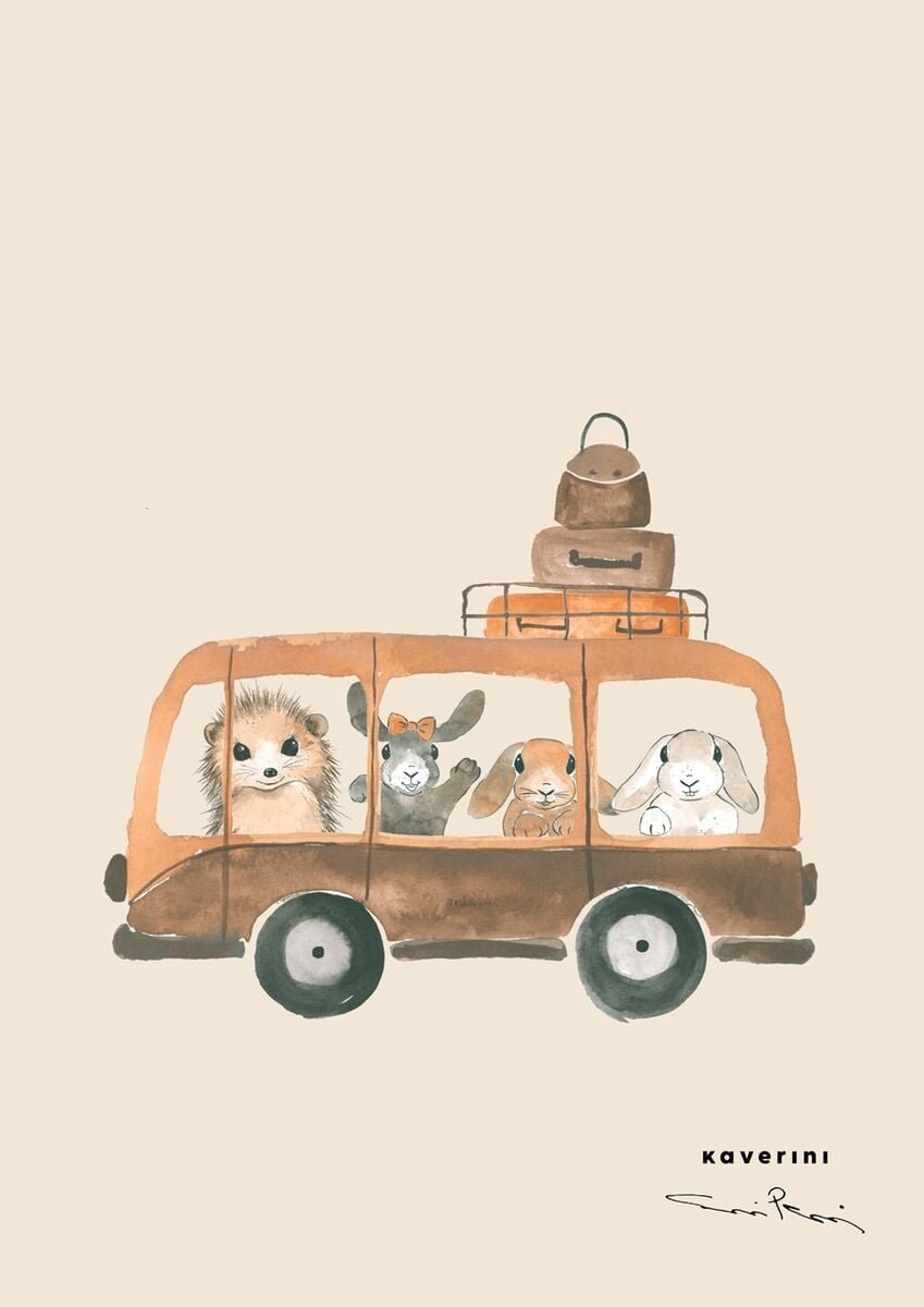 Kaverini Bussi juliste 30x40 cm