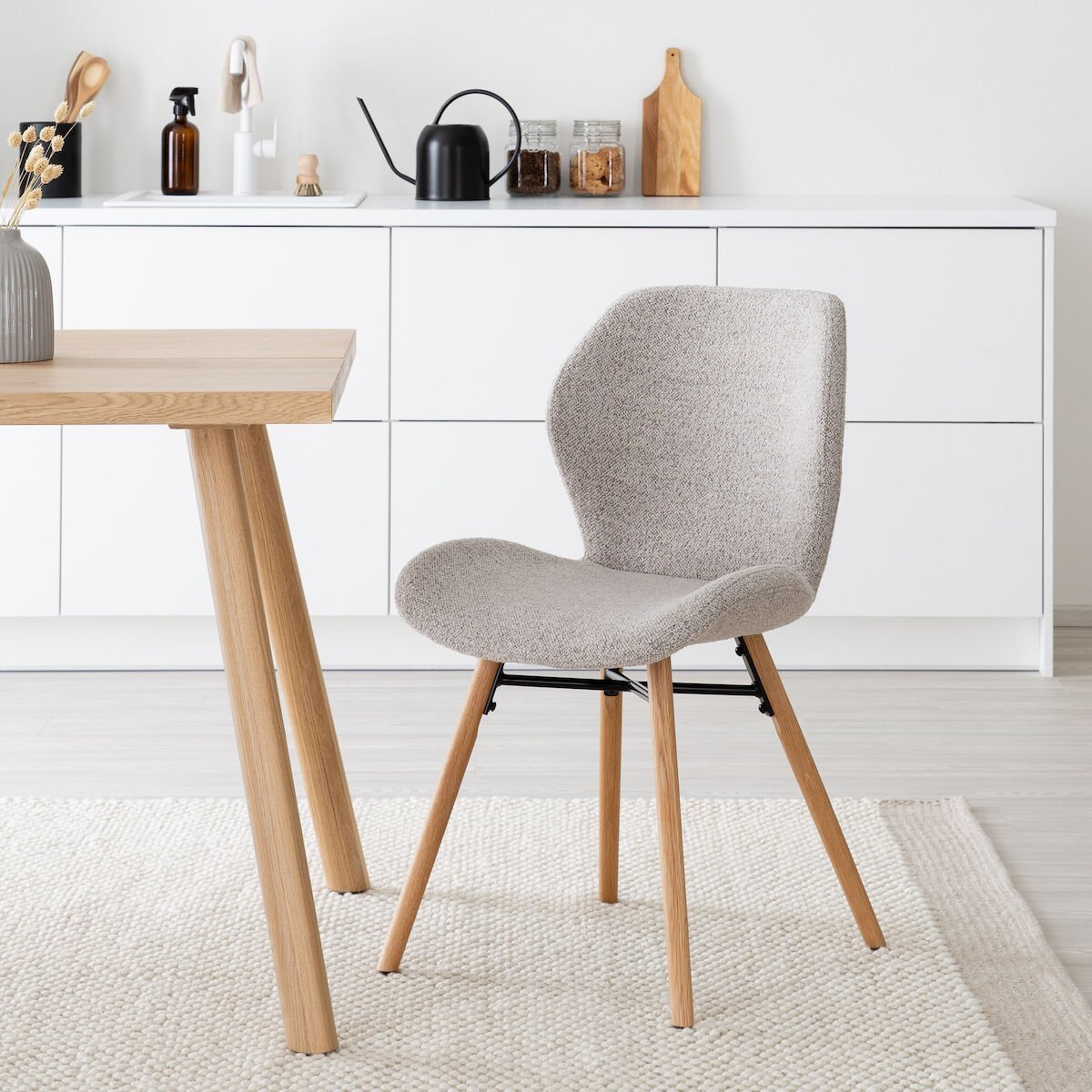 Keto tuoli beige Monza 60, tammi jalat