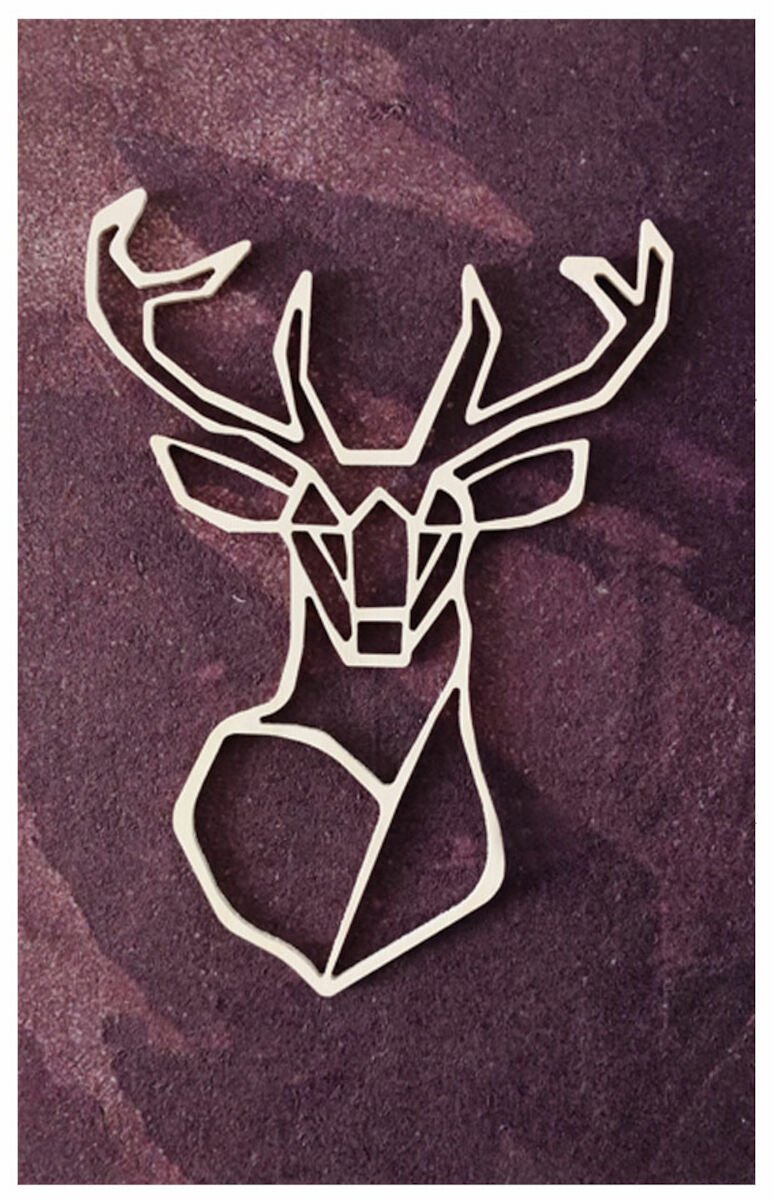 Koivuiset Peura akustiikkataulu 36x56 cm punajuuri