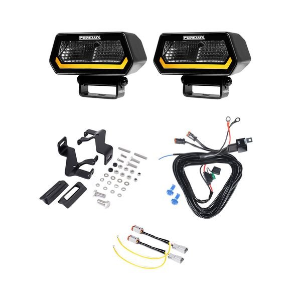 Kiinnikesarja Lazer A-Pillar Holder, Toyota Land Cruiser 250 (2024+), Kiinnikesarja + 2 kpl Purelux Panther Alpha 20