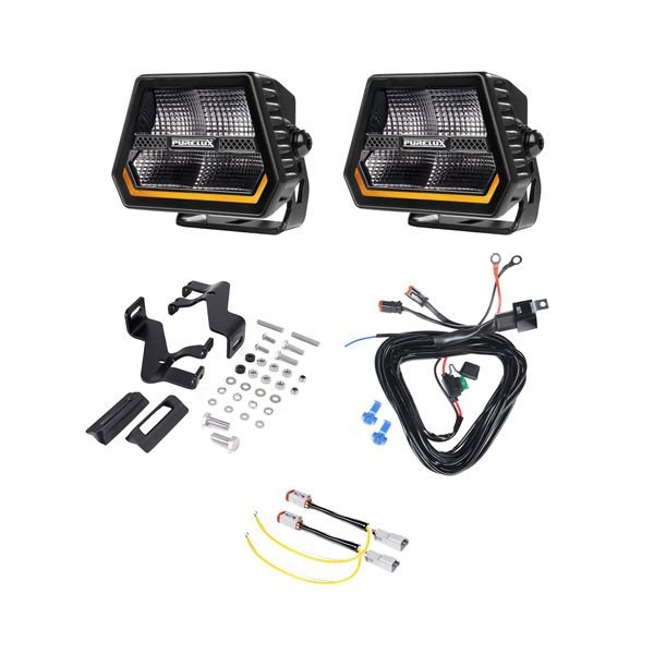 Kiinnikesarja Lazer A-Pillar Holder, Toyota Land Cruiser 250 (2024+), Kiinnikesarja + 2 kpl Purelux Panther Alpha 60