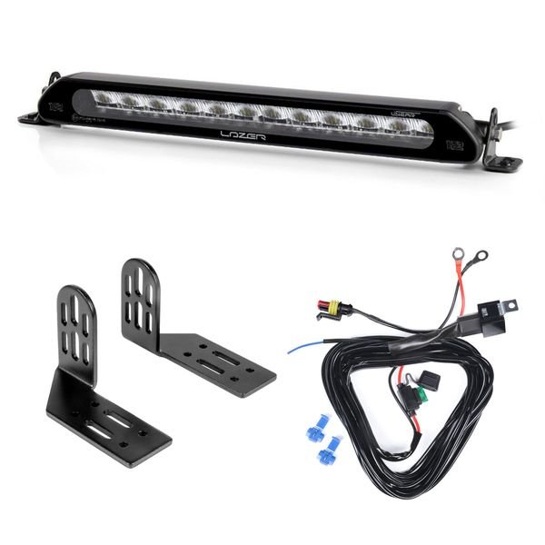 Lisävalo Lazer Linear 12 - Suora / 38 cm / 42W / Ref. 27.5, 1 kpl - Täydellinen setti (Päätykiinnitys)