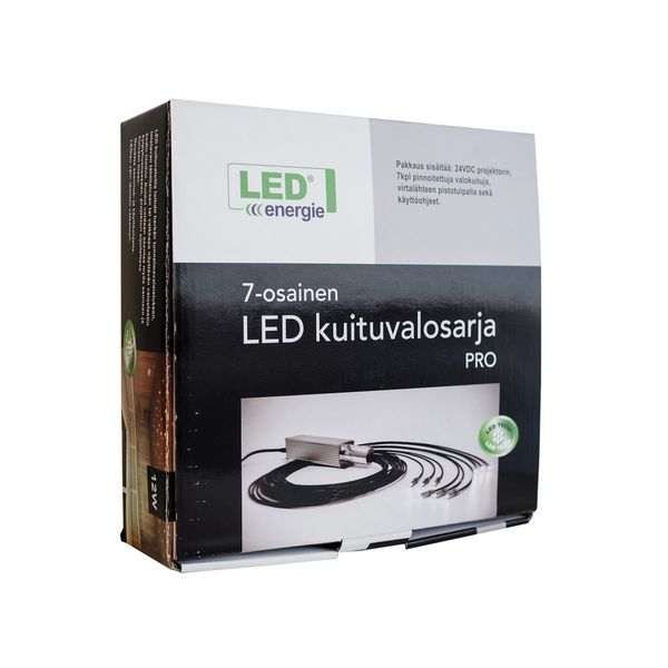 Kuituvalosarja Led Energie 7-osainen, 12W, 3000K
