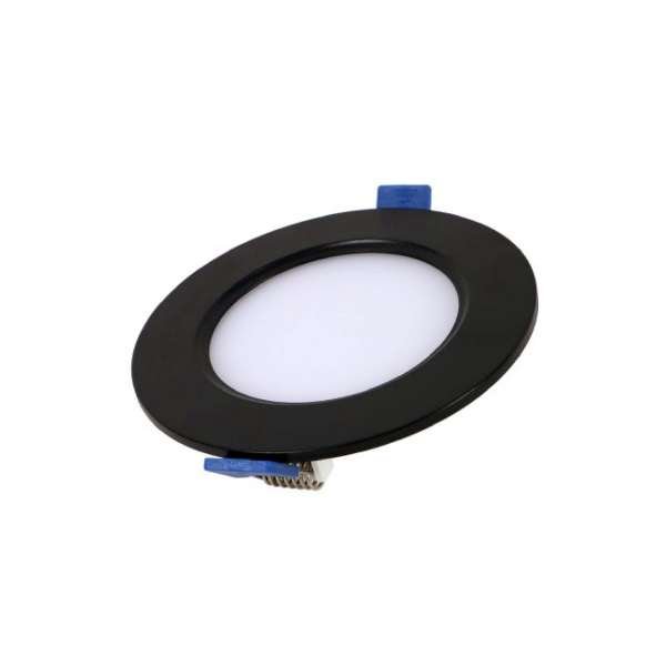 Led paneeli Led Energie - Uppoasennettava / Himmennettävä / Pyöreä, 6W / 370 lm / 120 mm / Musta