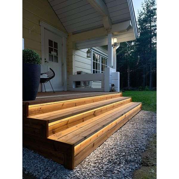 LED-nauhasetti terassille AGGE - Kulma-asennus, 5 m / 4000K / 15 W/m