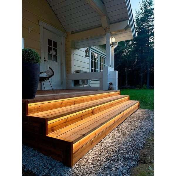 LED-nauhasetti terassille AGGE - Kulma-asennus, 5 m / 3000K / 15 W/m