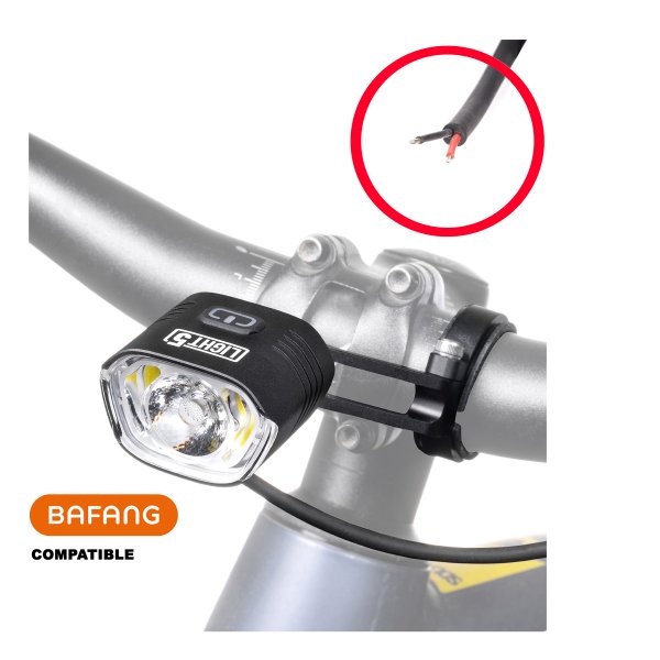 Sähköpyörän valo Light5 EB1000 - 1000 lm / Bafang, Etuvalo (ilman liitintä)