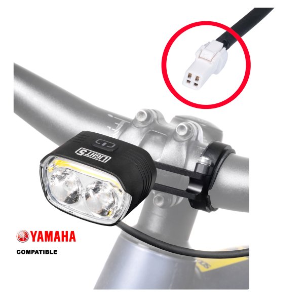 Sähköpyörän valo Light5 EB2000 - 2000 lm / Yamaha, Pelkkä etuvalo (uros)