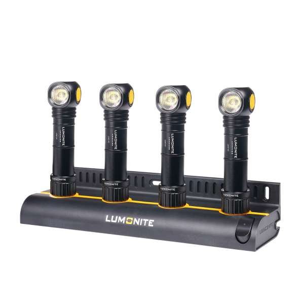 Laturi LUMONITE 4-Slot Charging Station V2, Telakka + 4 x Lumonite Compass