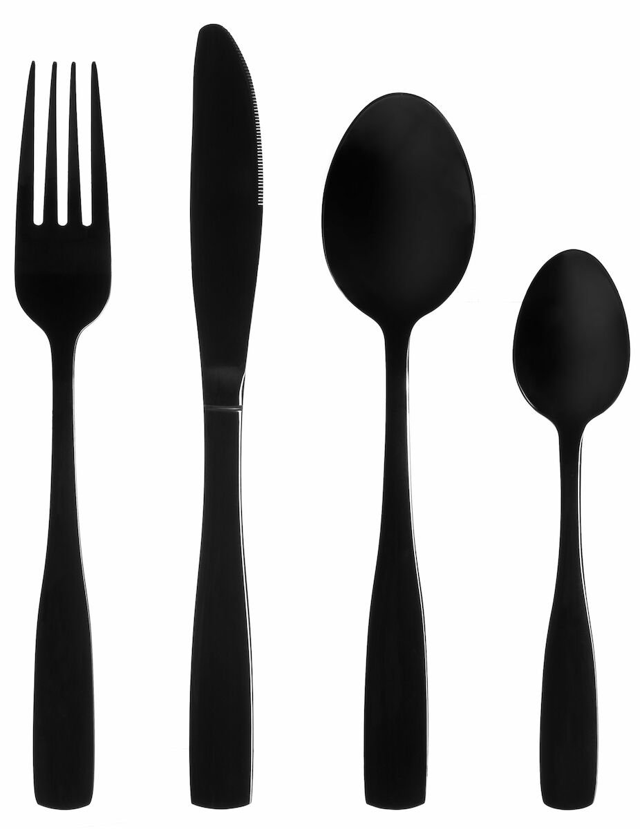 Maku aterimet 16 kpl mattamusta