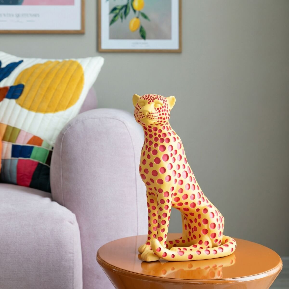 M&M Leo koristepatsas keltainen