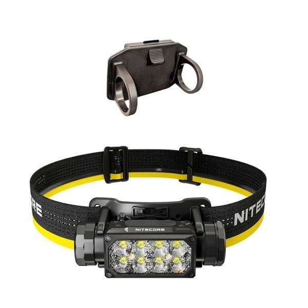 Otsalamppu Nitecore HC65 UHE - 2000 lm / Ladattava, Otsavalo + NVG-kypäräkiinnike