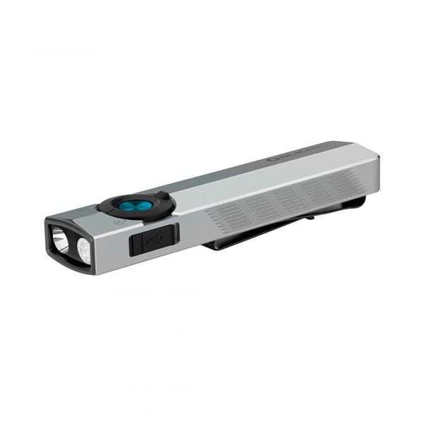 Taskulamppu OLIGHT ArkPro - 1500 lm / 124 mm / Ladattava, Hopea-Grafiitti