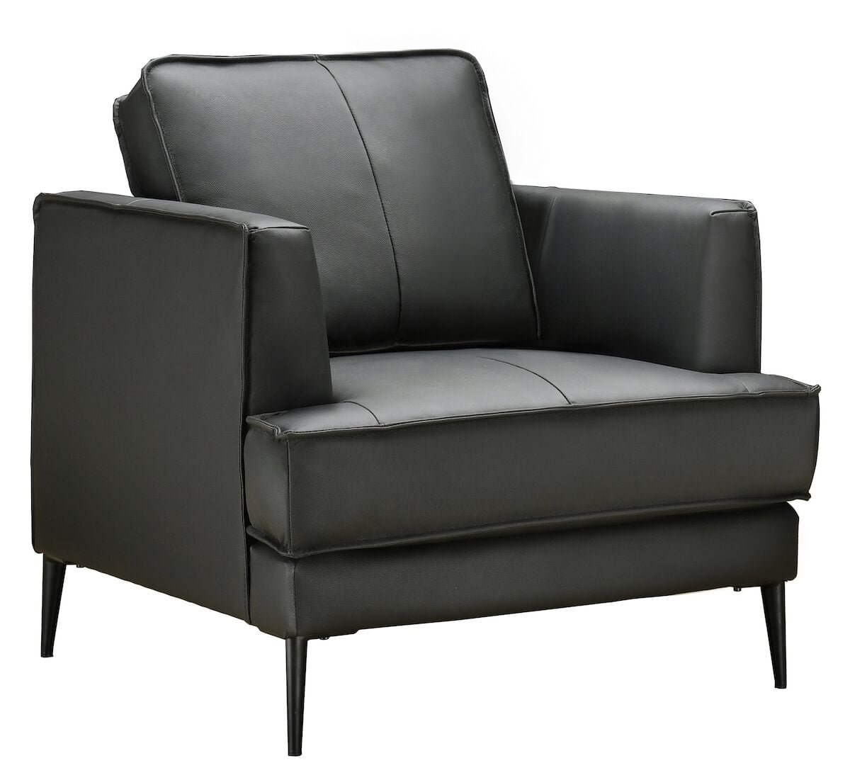 Oxford nojatuoli musta nahka/keinonahka