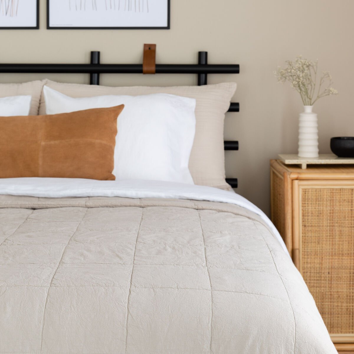 Paljakka päiväpeitto 280x260 cm maitokahvi