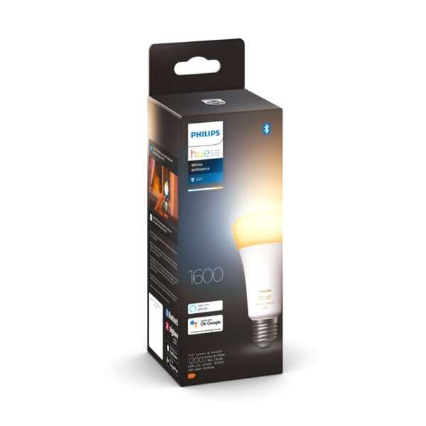 Led-älylamppu Philips Hue White Ambience, E27, 2200-6500K, 11.8W / 1600 lm / 1 kpl