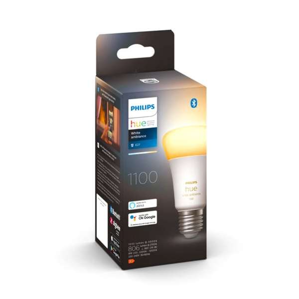 Led-älylamppu Philips Hue White Ambience, E27, 2200-6500K, 8.1 W / 1100 lm / 1 kpl