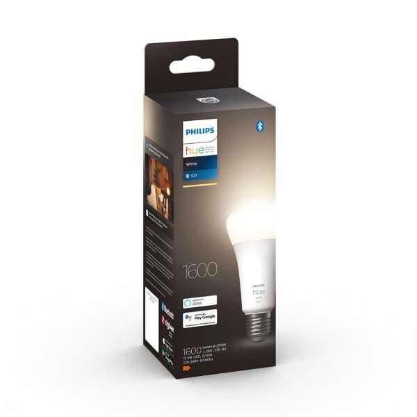 Led-älylamppu Philips Hue White, E27, 2700K, 13.5W / 1600 lm / 1 kpl