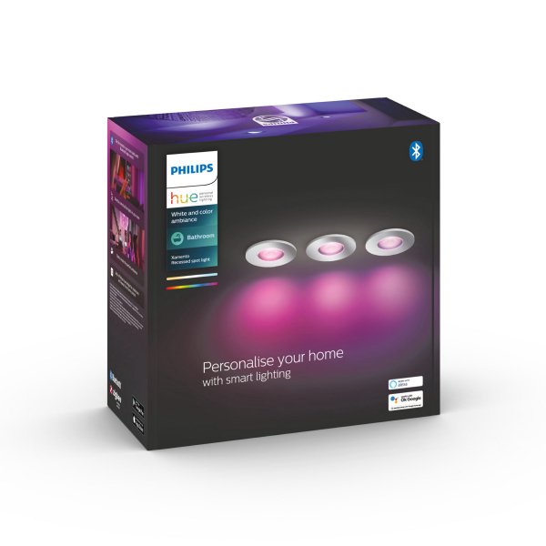 Alasvalo Philips Hue Xamento WCA 4.2 W, GU10, 3 kpl / Valkoinen