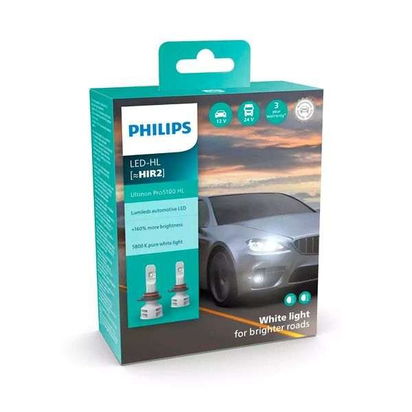 LED-ajovalopolttimot Philips Ultinon Pro5100 HL +160%, HIR2