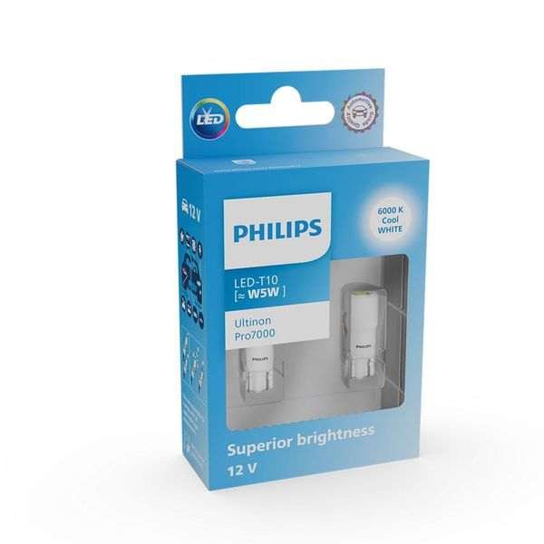 LED-poltinpari Philips Ultinon Pro7000 SI, T10