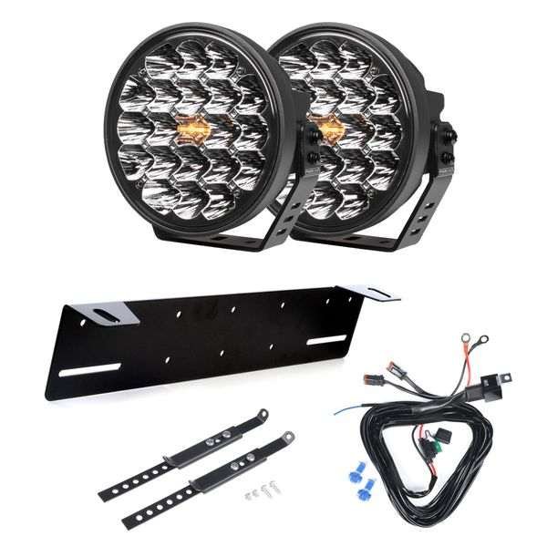 Lisävalo PURELUX 770 DRL - Pyöreä / 18 cm / 130W / Ref. 25, 2 kpl - Täydellinen setti