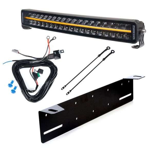 Lisävalo PURELUX Black Boost C560 - Kaareva / 56 cm / 200W / Ref. 50, 1 kpl - Täydellinen setti kilpitelineellä