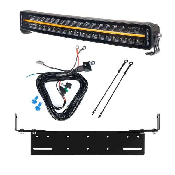 Lisävalo PURELUX Black Boost C560 - Kaareva / 56 cm / 200W / Ref. 50, 1 kpl - Täydellinen setti uppoasennustelineellä