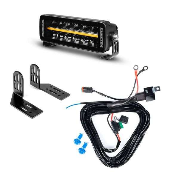 Lisävalo PURELUX Black Boost S200 - Suora / 20 cm / 60W / Ref. 25, 1 kpl - Täydellinen setti (Päätykiinnitys)