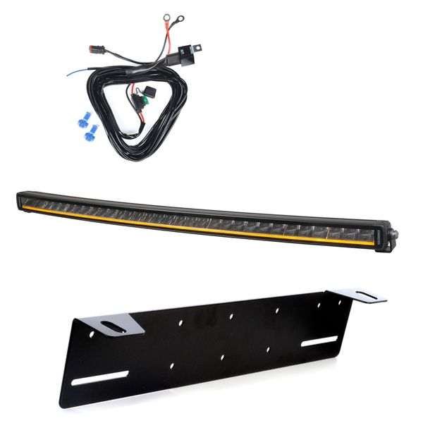 Lisävalo PURELUX Black X-Slim C800 - Kaareva / 80 cm / 165W / Ref. 40, 1 kpl - Täydellinen setti