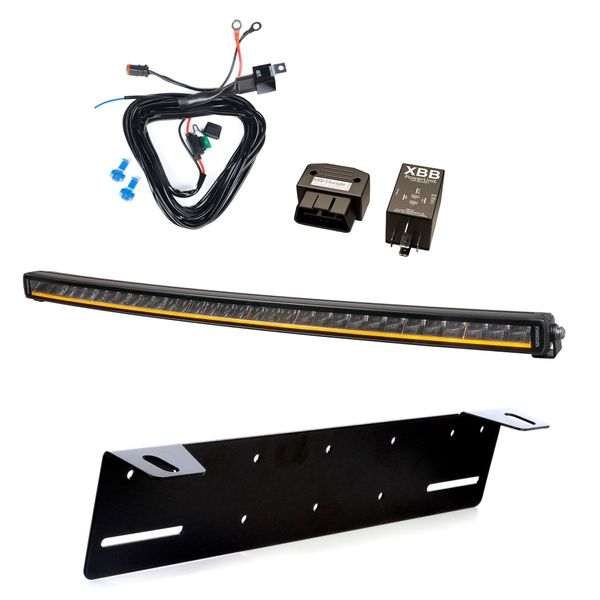 Lisävalo PURELUX Black X-Slim C800 - Kaareva / 80 cm / 165W / Ref. 40, 1 kpl - Täydellinen setti + XBB OBD Dongle&PowerUnit -kytkentärele