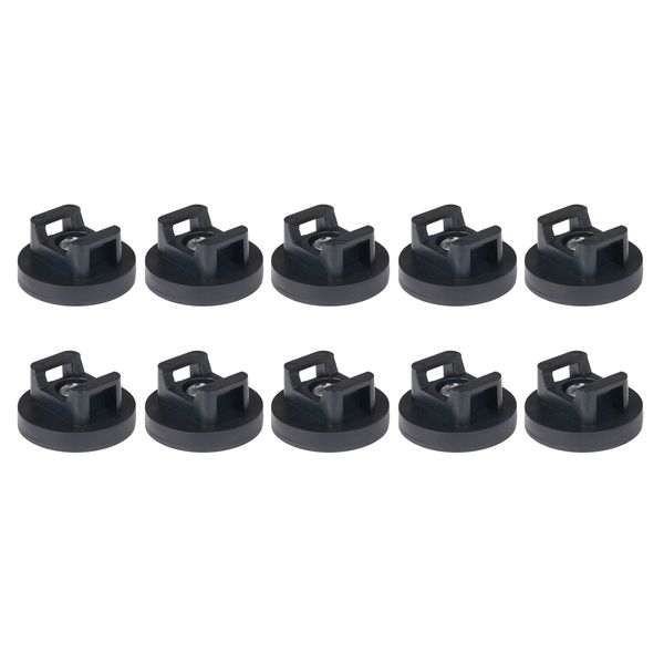 Kaapelikiinnike PURELUX Magnetic Cable Tie Mount, 31 mm, 10 kpl