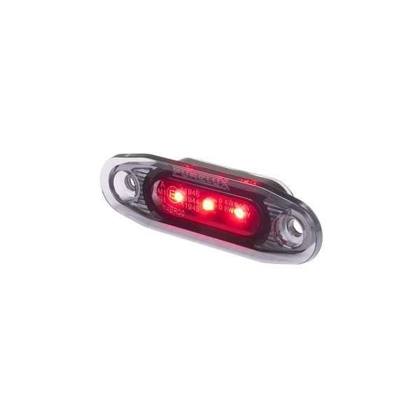 Huomiovalo /Äärivalo PURELUX Side Marker Dark - 12/24V / 79 mm, Punainen