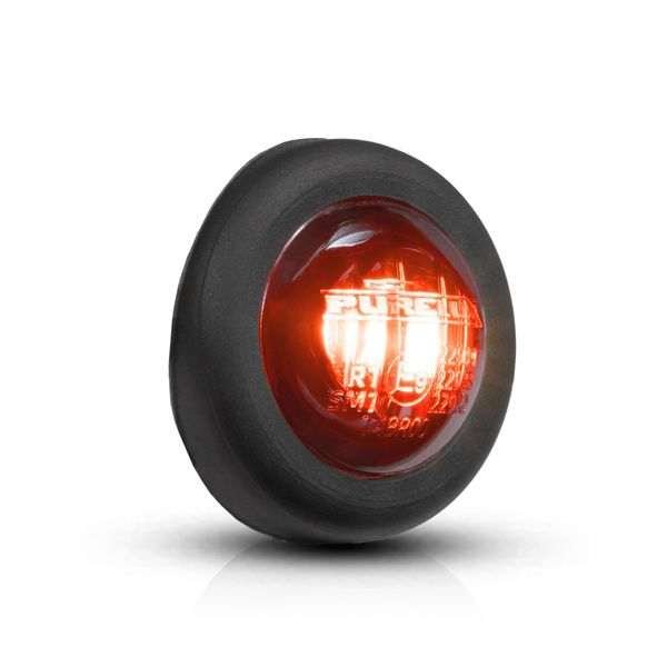 Huomiovalo /Äärivalo PURELUX Spectre 2X Dark - 12/24V / 1W / 19 mm, Punainen