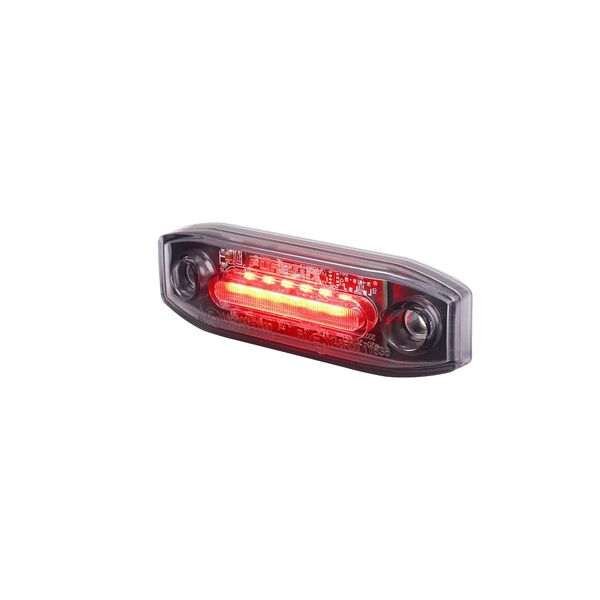 Huomiovalo /Äärivalo PURELUX Spectre 6X - 12/24V / 3W / 78 mm, Punainen