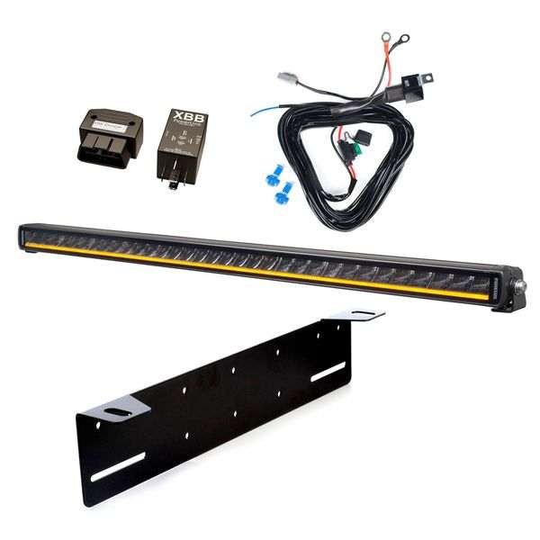 Lisävalo PURELUX Black X-Slim S800 - Suora / 80 cm / 165W / Ref. 50, 1 kpl - Täydellinen setti + XBB OBD Dongle&PowerUnit -kytkentärele