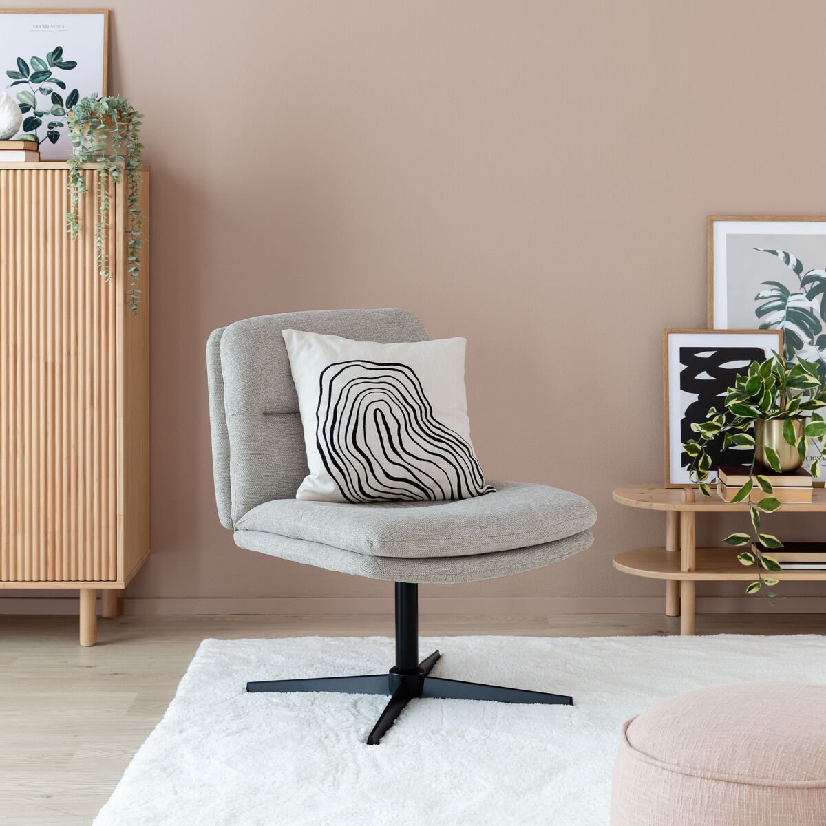 Putous nojatuoli, beige bergo 31