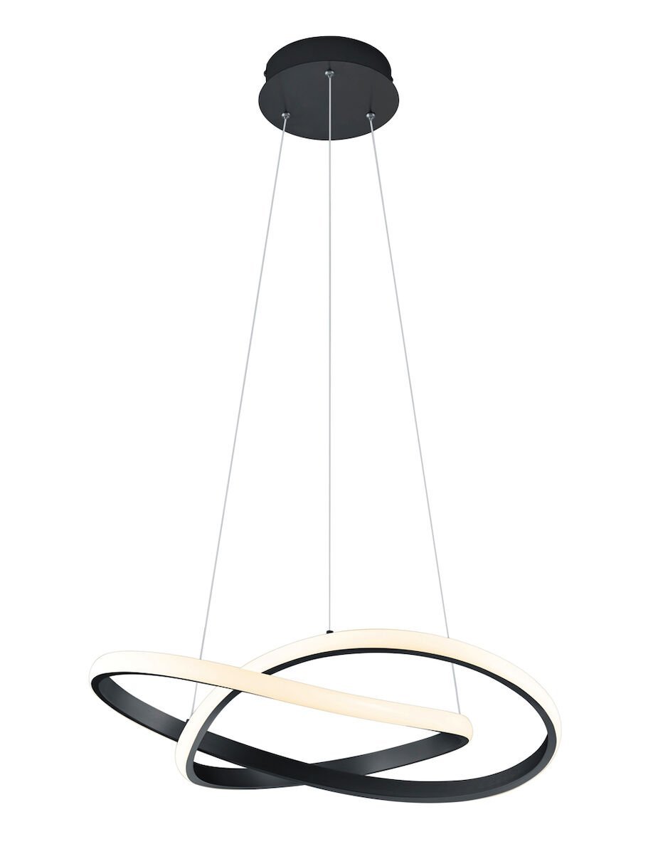 Trio Course LED riippuvalaisin mattamusta