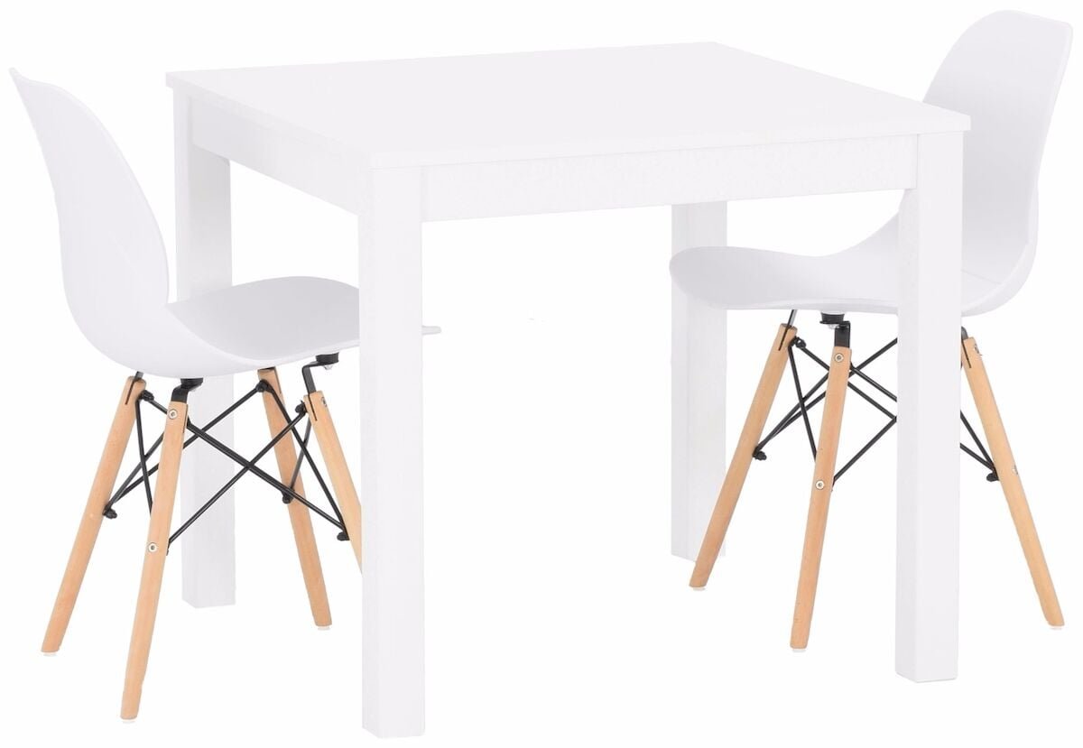 Moona-Rana 2-hengen ruokailuryhmä, valkoinen