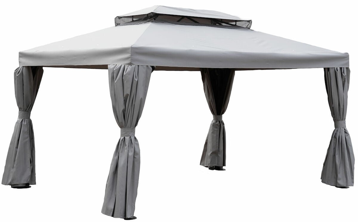 Ranta paviljonki 3x4 m harmaa