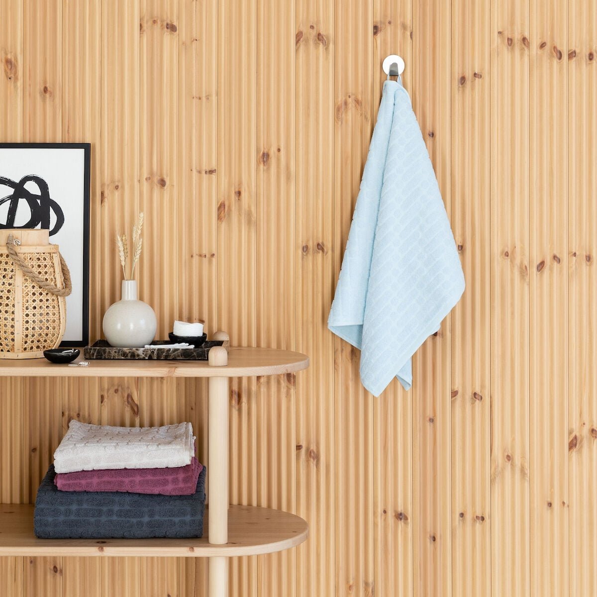 Rima käsipyyhe 50x80 cm jäänsininen