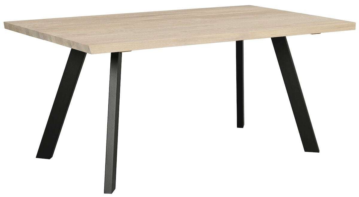 Rowico Home Fred ruokapöytä 170x100 cm valkolakattu/musta
