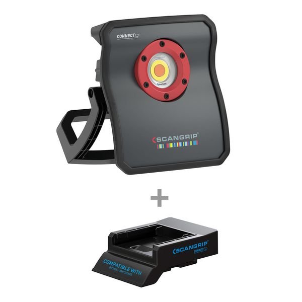 Maalipinnan tarkastusvalo Scangrip Multimatch 3 CONNECT, 3000 lm, Bosch/Ampshare akuille
